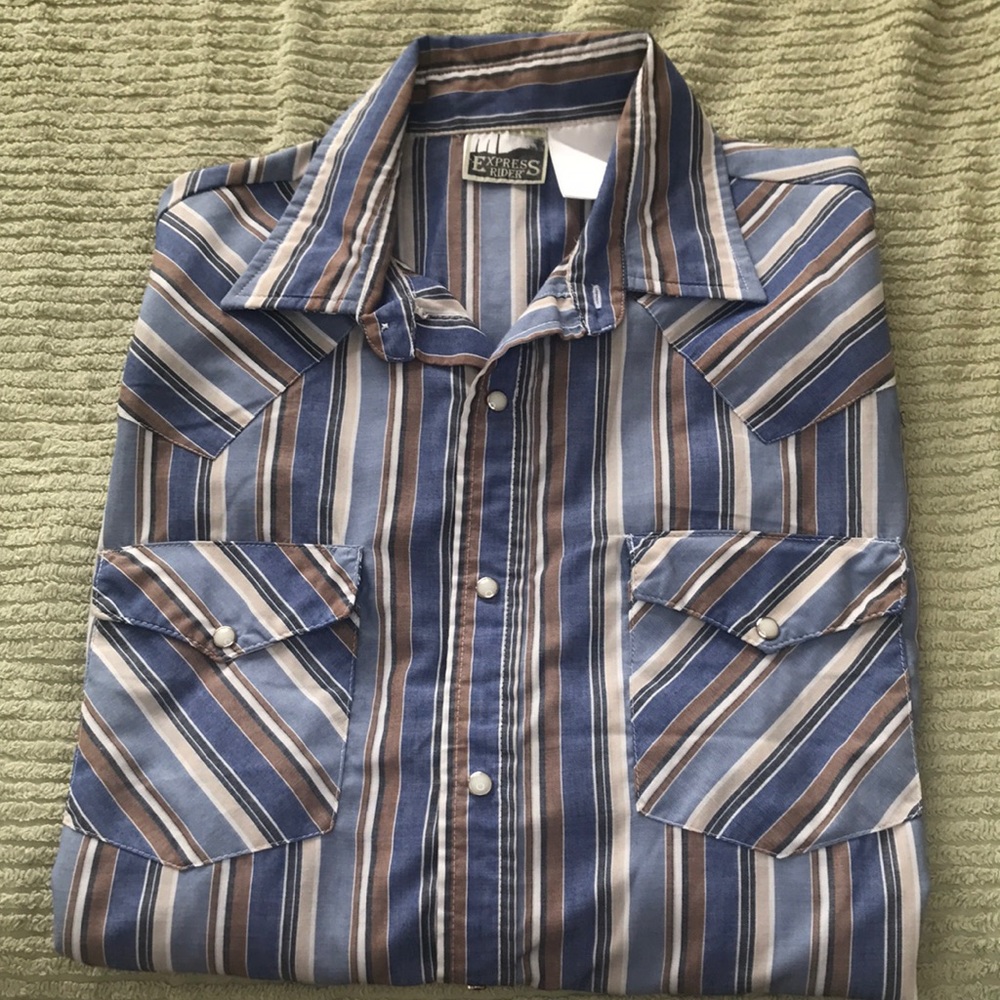 Vintage Express Rider Pear Snap shirt!! Perfect condition!! Mens size L